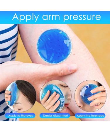 Gel Ice Pack Small Soft Gel Ice Packs - Round Hot and Cold Gel Ice Packs for Injuries Cool Down with Ice Packs Aezon Blue 11 cm - Buy Online on GoSupps.com