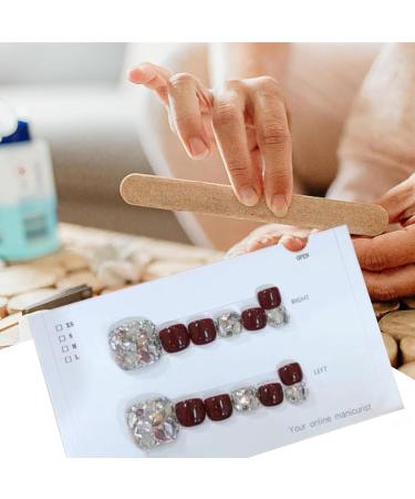 Glossy Toe Nails Glitter Toenails | Manicure Art Glossy Fake Toe Nails Sparkling Cat's Eye Toenail for Summer for Women Girls - Buy Online on GoSupps.com