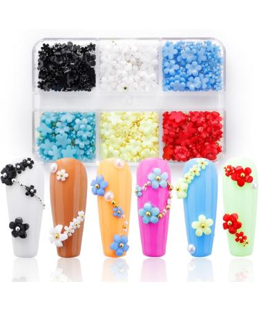 Photography Nail Decor Three-Dimensional with Steel Ball Lightweight Small Flowers Nail Decoration for Women Manicure Decor Fashion - Buy Online on GoSupps.com