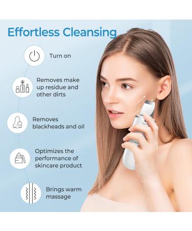 Skin Scrubber Face Spatula Pore Cleaner Blackhead Remover Tool with 3 Modes for Cleansing|Moisturizing|Lifting (Beige) - Buy Online on GoSupps.com