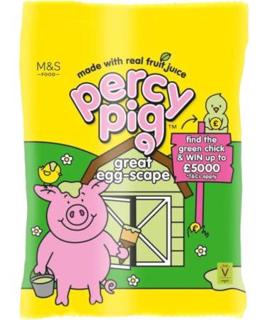 Percy Pigs Easter Great Egg-Scape Real Fruit Juice Gummy Vegan Sweets 150g - 2x Share Bags - Buy Online on GoSupps.com