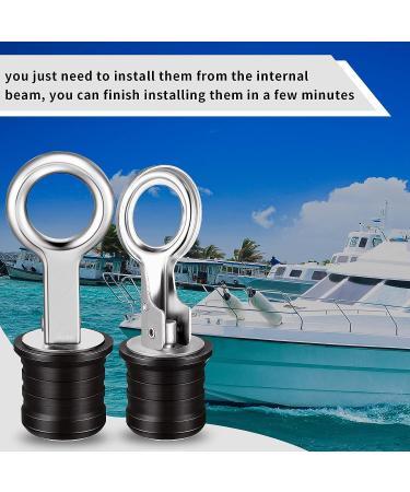 2 Pieces Stainless Steel Boat Drain Snap Plug for 1 Inch Drains - Honoson - Buy Online on GoSupps.com