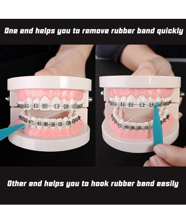 500 Pcs Orthodontic Elastic Rubber Bands 3.5oz Heavy Dental Traction Bands with Free Placer for Braces - 3/16 Rabbit - Buy Online on GoSupps.com