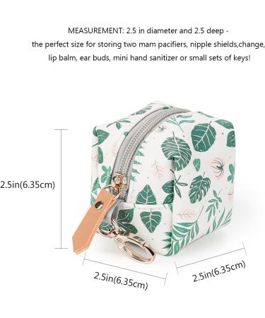 Stylish Techsome Pacifier Holder & Strap | Clip for 2 Pacifiers | Perfect for Travel & Outdoor Activities | Green Baby Utensils - Buy Online on GoSupps.com