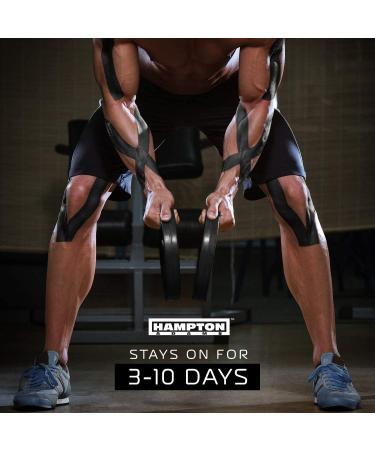 135ft Bulk Kinesiology Tape Roll - Waterproof Sports Therapy Support for Knee, Muscle, Wrist, Shoulder, Back - Original Uncut Premium Elastic & Hypoallergenic Cotton - Black - Buy Online on GoSupps.com