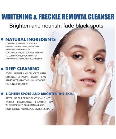 Brightening And Spot-Removing Facial Cleanser - Deeply Control Oil Clean Pores Fade Spots & Scars Hydrate And Nourish All Skin Types(2PCS) - Buy Online on GoSupps.com