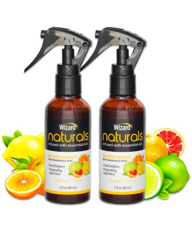 Citrus Essential Oil Theraputic - 2 Pack Aromatherapy Fine Fragrance with Lemon Orange Lime for Mood Brightening | 3 Oz Citrus Essential Oil Aromatherapy