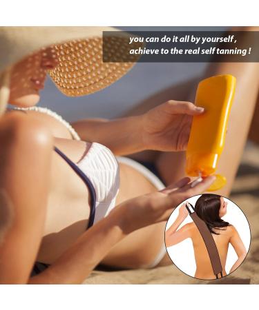 Molain Lotion Applicators for Your Back Apply Lotion to Back Easily Back Buddy Lotion Applicator for Back Self Applicator Work with Self Tanning Mitt When Apply Tanning Lotion coffee - Buy Online on GoSupps.com