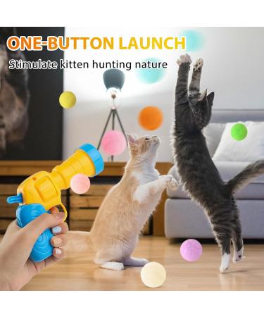 BGTLJKD 100-Piece Interactive Cat Toy Balls - Plush Noiseless Balls for Kittens & Cats | Perfect for Indoor Play & Training - Buy Online on GoSupps.com