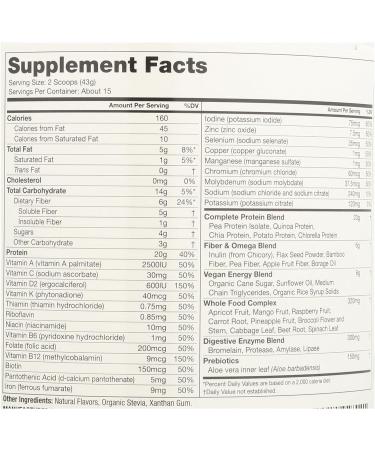 Naturade Vegansmart All-in-one Nutritional Shake Vanilla 645g/22.8 Oz - Vegan Protein Powder - Buy Online on GoSupps.com