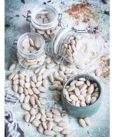 Blanched Almonds 1kg - White Almonds (Peeled Skinless) | Vegan Snack | Palmyra Delights - Buy Online on GoSupps.com