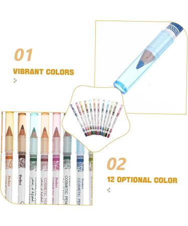 FRCOLOR 24 Pcs Eyeliner Pencil Lip Liner Jaw Trainer Colored Eye Liner Pencils Set Liquid Eyeliner Mousse 1 count (Pack of 1) Colorfulx2pcs - Buy Online on GoSupps.com