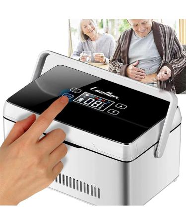 Insulin Cooler Travel Case USB Mini Medicine Refrigerator Portable Insulin Cooler Box 0-8 Degree USB Rechargeable Insulin Cooler Case in Car and Home Singlebattery