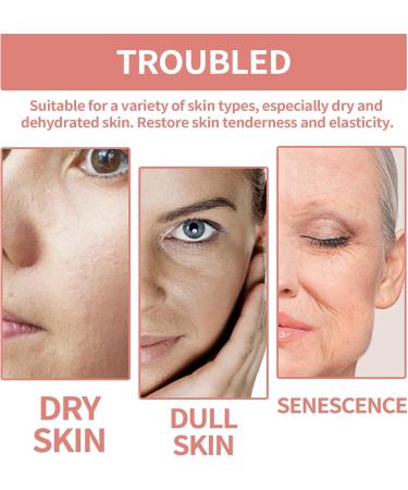 Squalane+Vitamin C Rose Moisturizer Anti Wrinkle Face Cream Repair Skin Cream Facial Cream for Moisturizing Hydrating Anti-Dull Anti-Wrinkle Firming & Brightening Cream - Buy Online on GoSupps.com