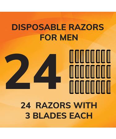BIC Comfort 3 Men's Disposable Razors - Ultra-Soothing Shave with 3 Blades - 8 Count (Pack of 3) - Buy Online on GoSupps.com