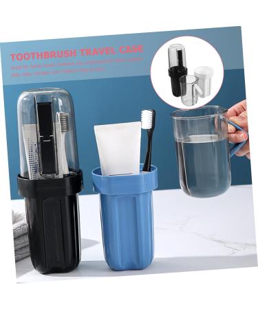Minkissy 6-Piece Travel Toothbrush Container Set Portable Toothbrush Holder & Travel Accessories for Organized Hygiene Ideal for Toothpaste Storage 12.00x7.30cm - Buy Online on GoSupps.com