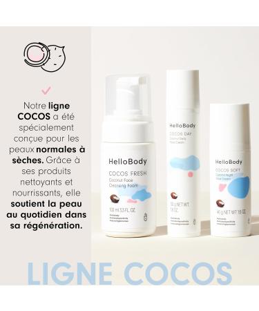  HelloBody HelloBody Cocos Clear Face Mask 45ml - Face Mask Impure Skin with Moor Extract and Avocado Oil - Natural Skin Care - Women's Face Mask - Blackhead Removal Mask - Buy Online on GoSupps.com