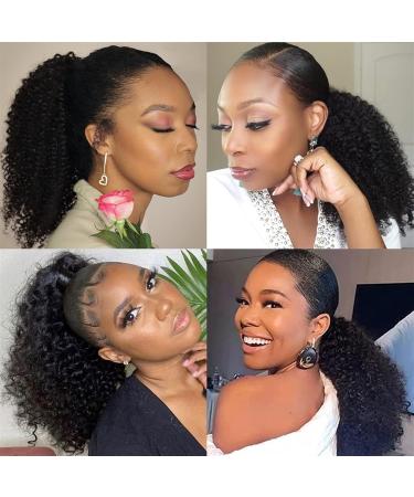 Hair Chignon 12-26 Inch Long Curly Hair Comb with Drawstring Ponytail Brazilian Real Hair Ponytail Wig Bun for Women Daily Use Messy Bun Hair Piece (Color : Black Size : 18Inch 150g) - Buy Online on GoSupps.com