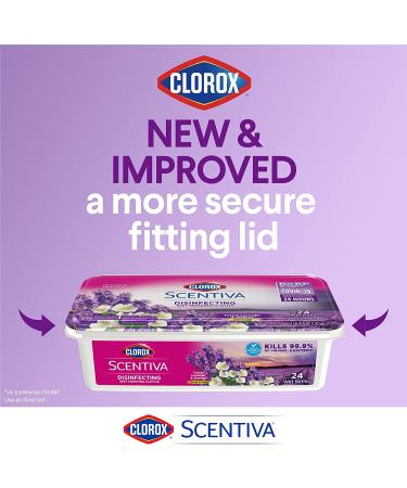 Clorox Scentiva Tuscan Lavender & Jasmine Disinfecting Wet Mop Pad 24 Count - Pack of 2 - Buy Online on GoSupps.com