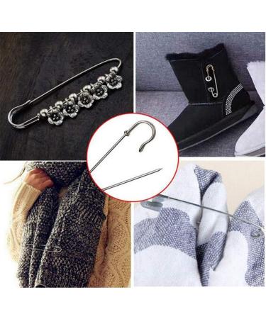 ReachTop Pack of 30 Large Safety Pins 2.76 Heavy Duty Blanket Pins Bulk Steel Spring Lock Pins Fasteners for Blankets Crafts Skirts Kilts Brooch Making - Buy Online on GoSupps.com