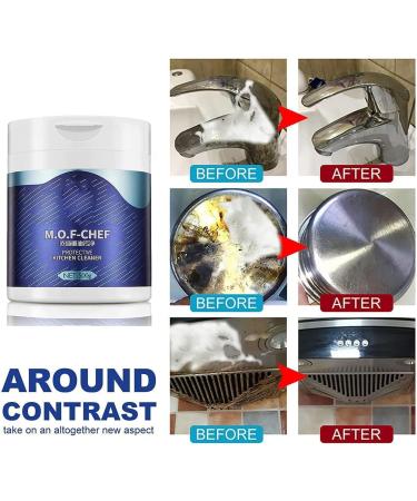 Mof Chef Cleaner Powder Mof Chef Powder Cleaner Mof Chef Cleaning Powder Mof Chef Kitchen Cleaner M.O.F-CHEF Protective Kitchen Cleaner (2Pcs 500g) - Buy Online on GoSupps.com