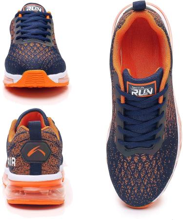 Azooken Men's Tennis Shoes | Breathable Lightweight Sports Footwear - Size 10 Orange - Buy Online on GoSupps.com