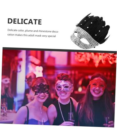 Beaupretty Decor Masquerade Mask Unique Mask Cosplay Mask for Adults Half Mask Creative Mask Party Accessory Rhinestone Mask for Party Carnival Mask Prop Halloween Rhinestones Party Supplies - Buy Online on GoSupps.com