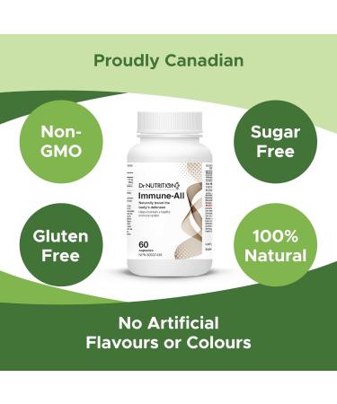 Immunity Support Supplement - Strengthens Body's Natural Immune System - Maintains Defense Against Inflamation Flu and Infection - Increases Energy Levels and Mood - Dr Nutrition 360 - Buy Online on GoSupps.com