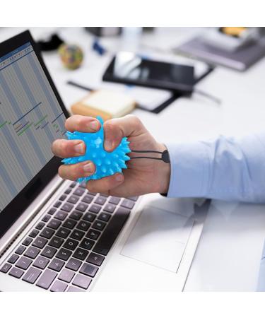 Vueinrg Hand Trainer Set - Finger Massage Ball for Therapy Stress Relief & Osteoarthritis - Soft Rubber Igelball for Finger Training - Buy Online on GoSupps.com