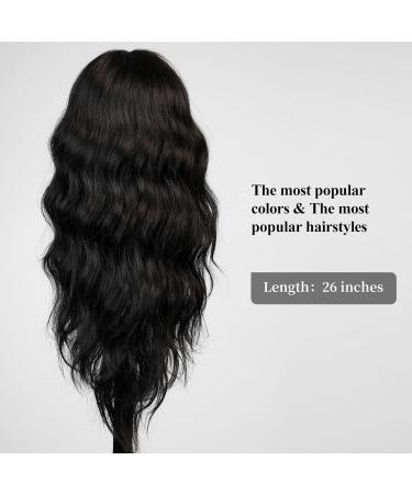 Buy Haircube Black Wig with Pony | Long Wavy & Curly Synthetic Wig for Women | Perfect for Daily & Party Use - Buy Online on GoSupps.com