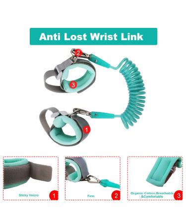 Toddler Leash for Child- Kids Safety Walking Harness and Baby Anti Lost Wrist Link for Girls/Boys Travel (Dinosaur) - Buy Online on GoSupps.com
