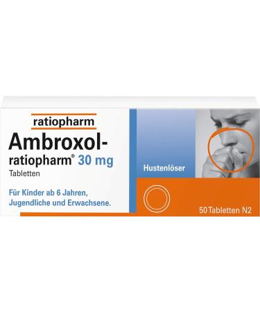 Ambroxol-Ratiopharm 30mg Cough Expectorant - 50pcs | Fast International Shipping - Buy Online on GoSupps.com