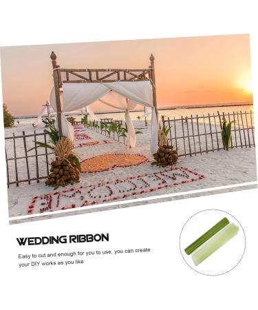 STOBOK 1 roll Prop Gauze Handrail Ribbon Decor Craft Stair Decorative Mesh Tulle Diy Dress Party Wedding 0.01X49X3000CM Green - Buy Online on GoSupps.com