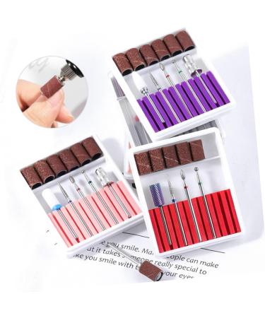 Ipetboom 1 Set Faux Nails Artificial Nails Herramientas Para U as Manicure Tool Esterilizador De Manicure Nail Drill Bits Electric Manicure Nail File Tungsten Steel Grinding Head Purple - Buy Online on GoSupps.com