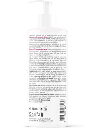  SORIFA Pack of 6 Derm cran Barrier cream - Protection AGAINST DRY SOILS Glass wool cement - dust Hands face and body High tolerance 500 ml pump bottle. - Buy Online on GoSupps.com