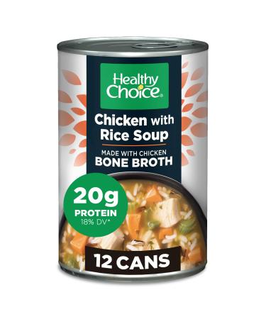 Healthy Choice Chicken & Wild Rice Soup, 15 Oz (Pack Of 12) Chicken with Rice Soup