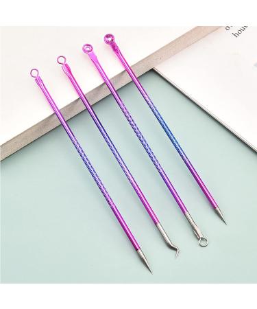 Rosarden Blackhead Remover Tool Kit 4 Pieces Comedone Extractor Tool Blemish Whitehead Removal Acne Needle Pimple Spot Popper Stainless Steel (Color) Gold - Buy Online on GoSupps.com