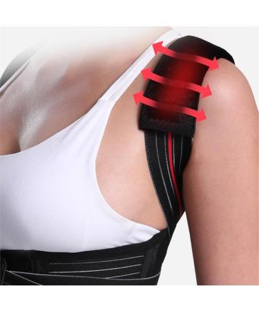 Back Brace Lumbar Support Adjustable Posture Corrector Back Support Invisible Shoulder Back Brace Lumbar Spine Waist Belt(Medium) Medium Black - Buy Online on GoSupps.com