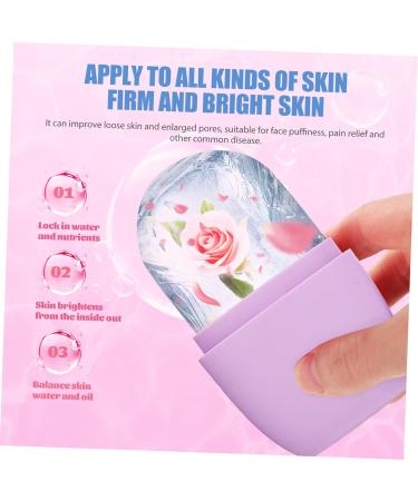 Buy Silicone Face Ice Roller Tray - Facial Massager & Skin Care Tool 11.5x7cm - Purple - Shop Internationally - Buy Online on GoSupps.com