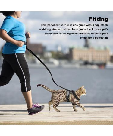 NeuWook Black Cat Harness & Lead Set - Escape Proof, Adjustable Reflective Vest for Small Dogs & Cats - Buy Online on GoSupps.com