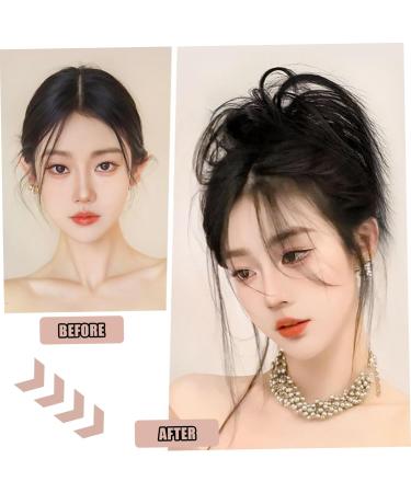 Clip on Ponytail for Woman 8 Teeth Claw Messy Bun Makeup Ponytail Extension Synthetic Fiber Stylish Clip in Claw Hair Washable Hairpiece for Photography Black - Buy Online on GoSupps.com