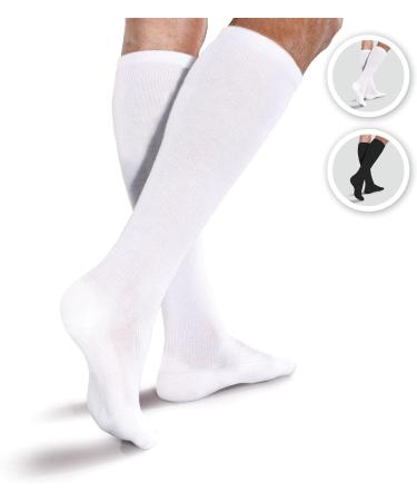 Core-Spun Padded Knee High Socks 20-30 mmHg - Large Black | Comfort & Compression for Every Step - Buy Online on GoSupps.com