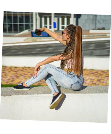 FOYTOKI Dirty Little Braids Double Ended Dreadlock Extensions Women Hairpiece Long Dreadlocks Fashion Hairpiece Dreadlocks Dreadlock Headband Wigs Hair Extensions Hair Wig Men Wig 90X8CM As Shown - Buy Online on GoSupps.com