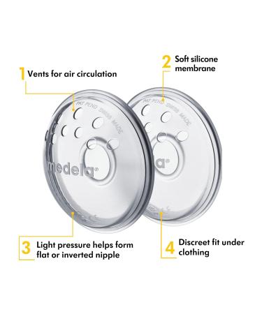 Medela Nipple Former - BPA-Free 2-Pack for Flat/Reverse Nipples | Best Prepping Aid for Breastfeeding - Buy Online on GoSupps.com