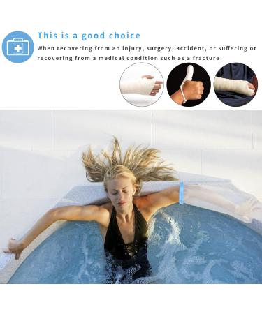 SUPERNIGHT Waterproof Cast Cover - Adult Half Arm Dressing Protector for Shower/Watertight Bandage for Hand, Elbow, and Wrist - Buy Online on GoSupps.com