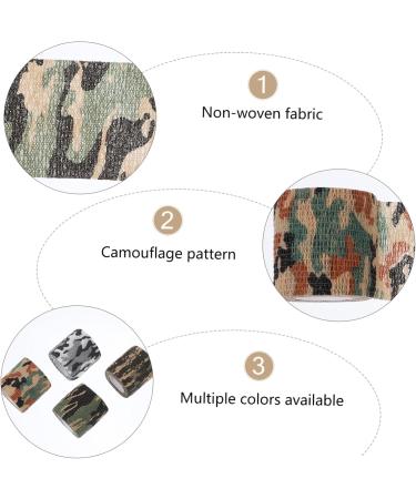 Toddmomy 12 Rolls Outdoor Camouflage Self-Adhesive Bandages - Waterproof Non-Woven Fabric for Compression & First Aid - Clear PVC Bag - Ideal for Camping & Adventure - Buy Online on GoSupps.com