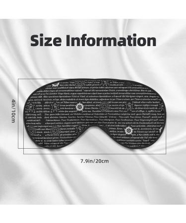 Supernatural Inspiration Eye Mask | Soft Adjustable Sleep Mask for Men & Women | Black Nighttime Comfort - Buy Online on GoSupps.com