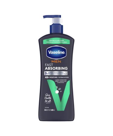 Vaseline Men Lotion Body & Face 24.5 oz. by UNILEVER BEAUTY (English Manual)