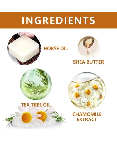 Foot Cream with Horse Oil Soothing and Nourishing Moisturizer for Dry Cracked Feet Softens and Moisturizes Skin Repair Foot Lotion for Feet Hands Heels  - Buy Online on GoSupps.com