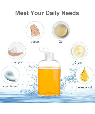 Kitchen GIMS 3.4oz TSA Approved Plastic Travel Bottles - 5 Pack for Shampoo, Conditioner & Cosmetics - Buy Online on GoSupps.com